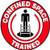 "CONFINED SPACE TRAINED" hard hat sticker, 25/pk