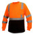 Pyramex RLTS3120 Orange Class 3 Long Sleeve Black Bottom T-Shirt