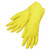 12" Yellow Latex Glove, 18 MIL