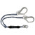 Falltech 8256ELY3 Y-Leg Lanyard, 4 1/2' - 6 ft