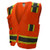 Radians SV6-2ZOM Surveyor Two-Tone All Mesh Orange Vest, Class 2