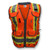 Radians SV55-2ZOD Orange Heavy Woven Engineer Vest ,Two Tone, Class 2