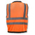 Radians SV59Z-2ZOD Orange Heavy Duty Surveyor Safety Vest, Class 2