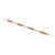 Orange/White Reflective Retractable Cone Bar, 6' - 10'
