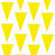 Yellow Pennant Flag 12" x 18" x 105'