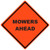 48" Mowers Ahead Solid Vinyl Roll Up Sign