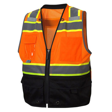 Orange Pyramex Hi-Viz All Mesh Safety Vest with Contrasting Reflective Tape 3XL Pyramex Safety RVZ2320X3 3X-L Orange Pyramex Hi-Viz All Mesh Safety Vest with Contrasting Reflective Tape 3XL Pyramex Safety RVZ2320X3 3X-L