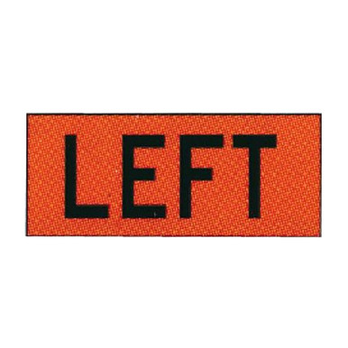 Overlay Left. Sign Solid Vinyl Overlay – LEFT Direction Marker