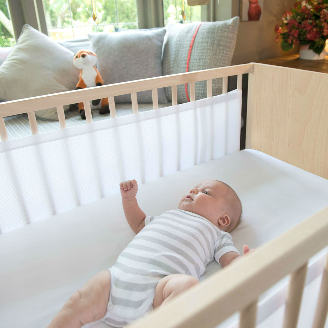 Airwrap 2-Sides Mesh Cot Bumper | Safe 