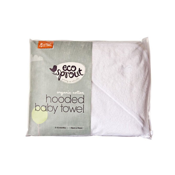 organic hooded baby towel