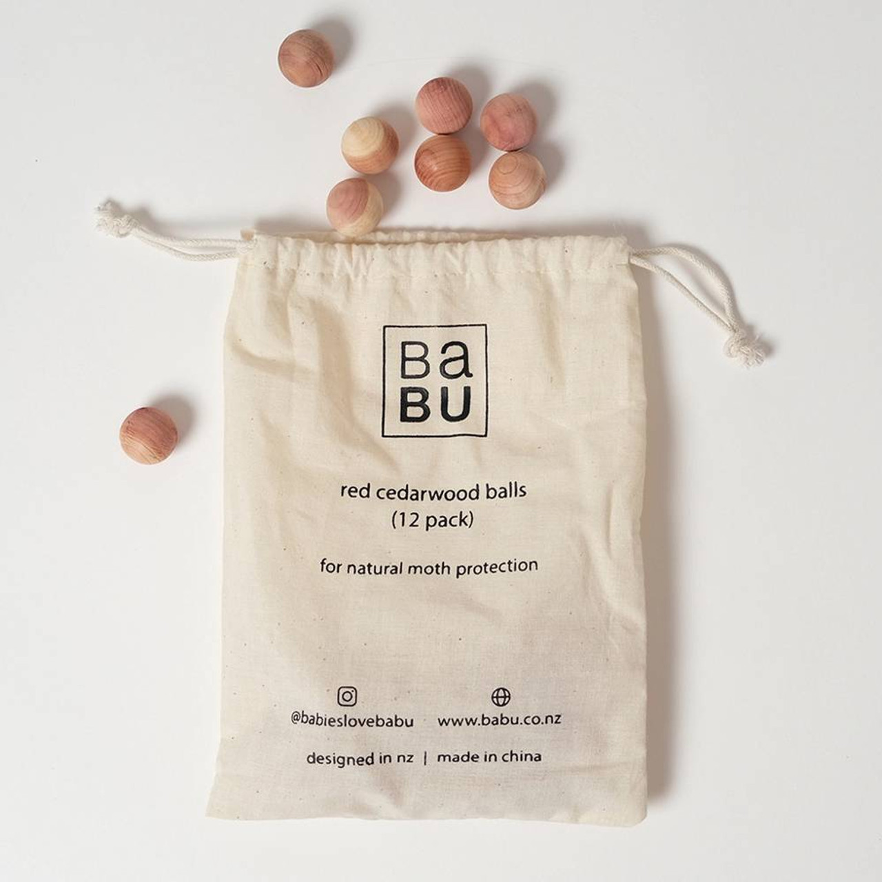 Red Cedar Moth Balls in Cloth Bag