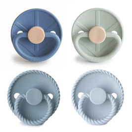 FRIGG Round Silicone Pacifiers 4pk