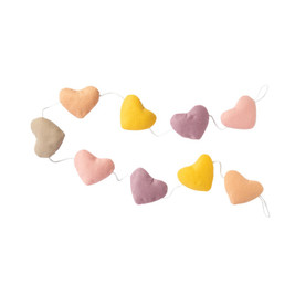 Living Textiles Bunting Decoration - Bohemian Bliss/Hearts