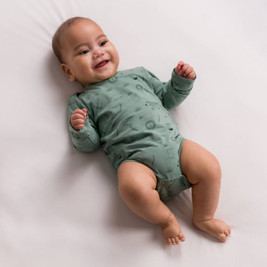 The Sleep Store Organic Cotton Long Sleeve Bodysuit - Clearance