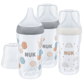 NUK Perfect Match PP Plastic Bottle Multi 3pk