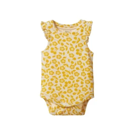 Nature Baby Organic Cotton Terry Fleur Bodysuit