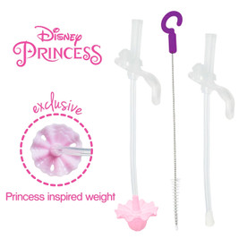 Disney Sippy Cup - Replacement Straws & Cleaner - Princess