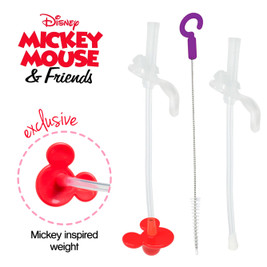 Disney Sippy Cup - Replacement Straws & Cleaner - Mickey