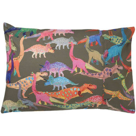 Kip & Co Single Pillowcase - Dino Earth