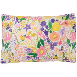 Kip & Co Quilted Single Pillowcase - Meadow White