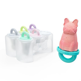 Melii 6 Piece Animal Ice Pops with Tray