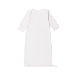 The Sleep Store Organic Cotton Pointelle Drawstring Baby Gown