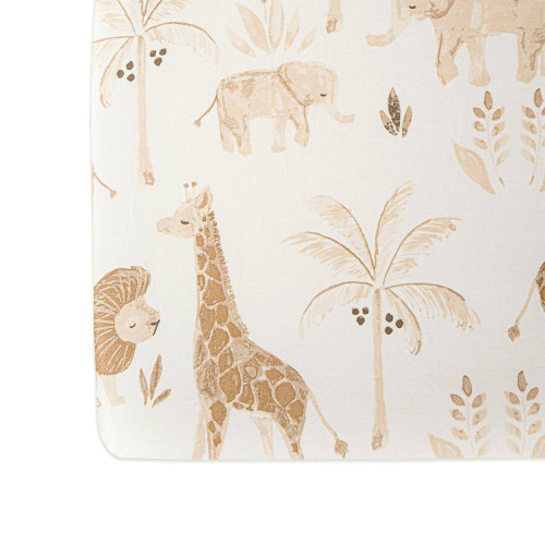 Crane Baby Cot Fitted Sheet - Kendi Collection - 132 x 71cm