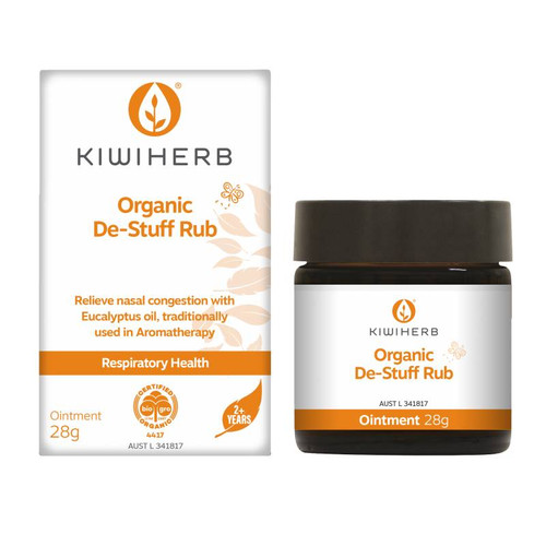 Kiwiherb Organic De-Stuff Rub