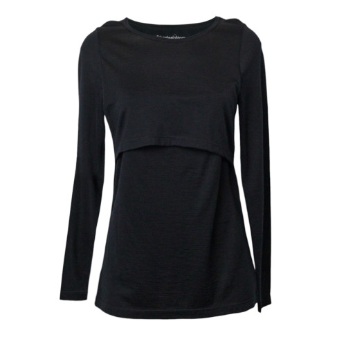 All Seasons Merino/Tencel LS Breastfeeding Top