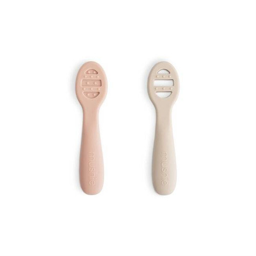 Mushie First Feeding Baby Spoons 2pk