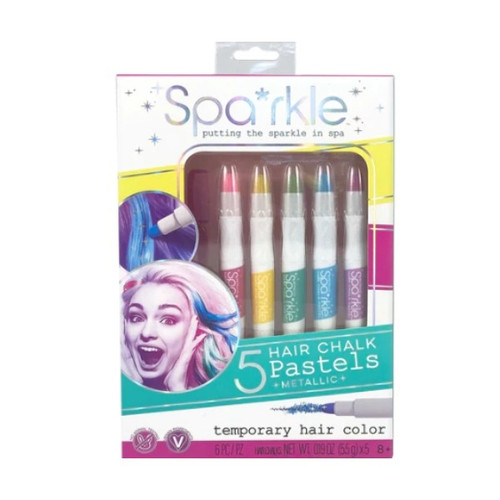 Sparkle Hair Chalk Pastels Metallic 5pk