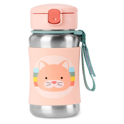 Skip Hop Zoo Stainless Steel Straw Bottle