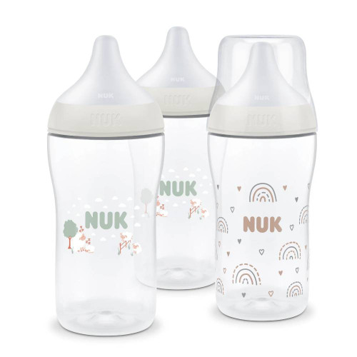NUK Perfect Match PP Plastic Bottle Multi 3pk