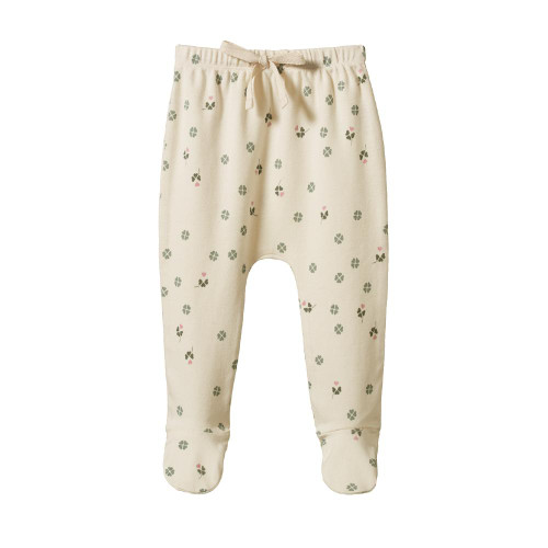 Nature Baby Organic Cotton Footed Rompers