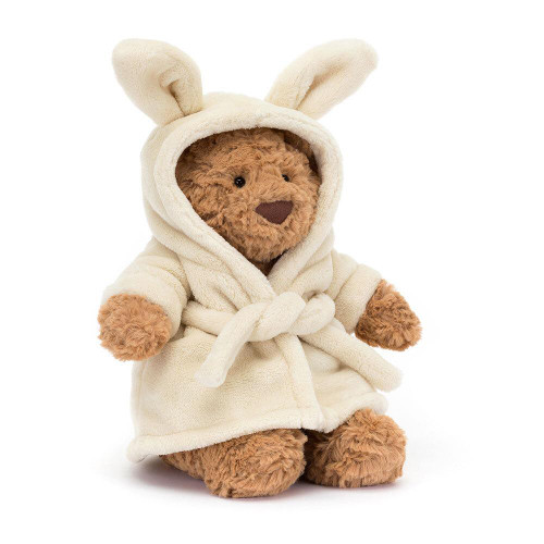 Jellycat Bartholomew Bear in a Bathrobe Outfit