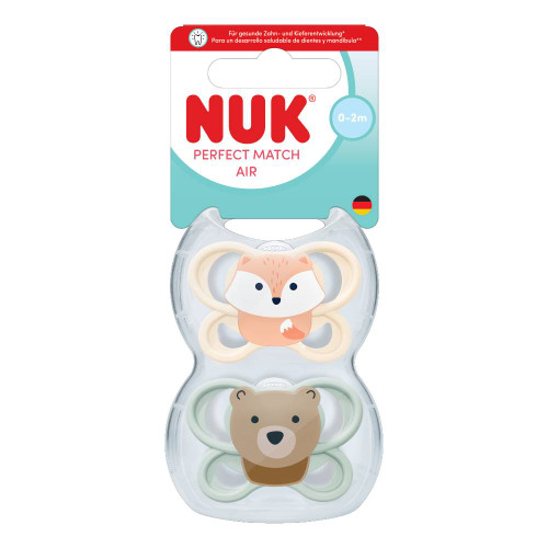 NUK Perfect Match Air Soothers 2pk