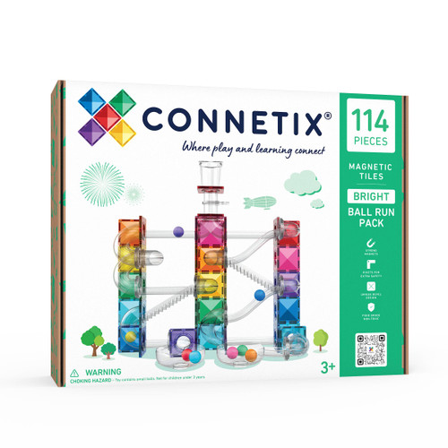 Connetix Ball Run Bright Pack - 114 piece