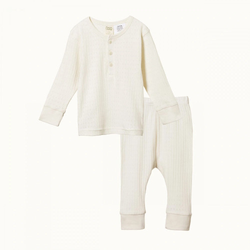 Nature Baby Long Sleeve Pointelle Pyjamas 2pc