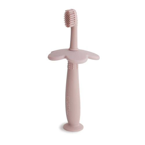Mushie Silicone Flower Training Toothbrush