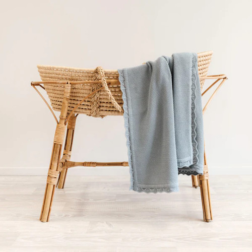 Mod & Tod Scalloped Edge Heirloom Blanket