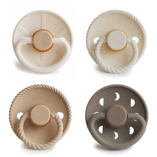 FRIGG Round Latex Pacifiers 4pk