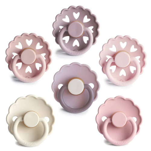 FRIGG Round Latex Pacifiers 6pk