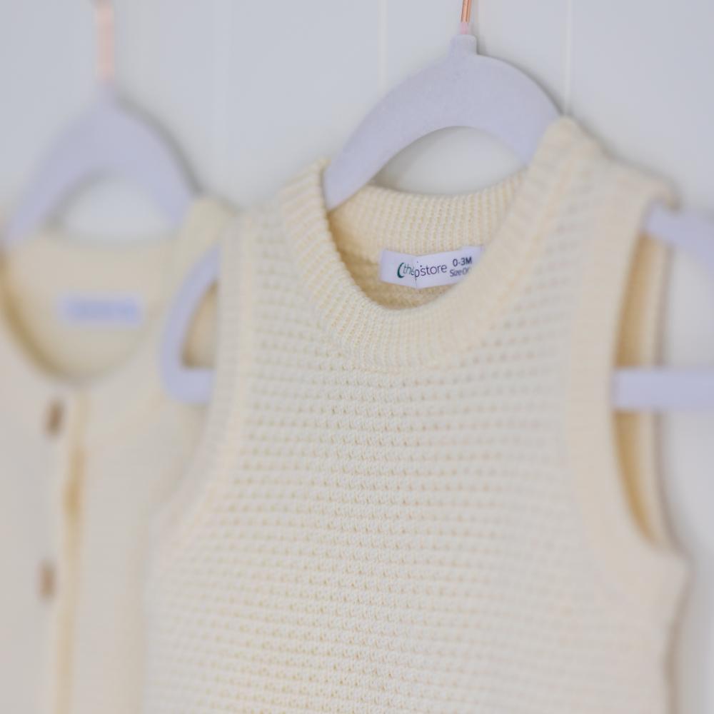 The Sleep Store Merino Knit Vest 0-3 months - 8 years