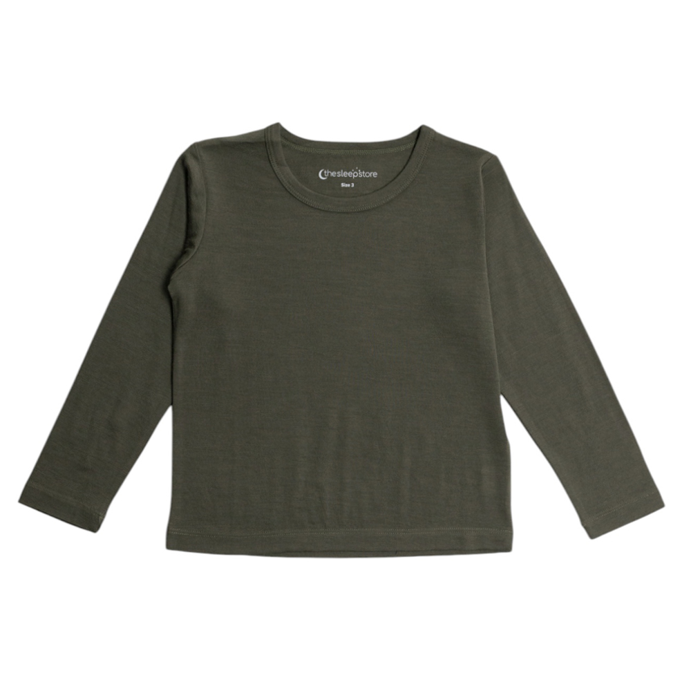 The Sleep Store All Seasons Merino/Tencel Long Sleeve Top - 12-14 years