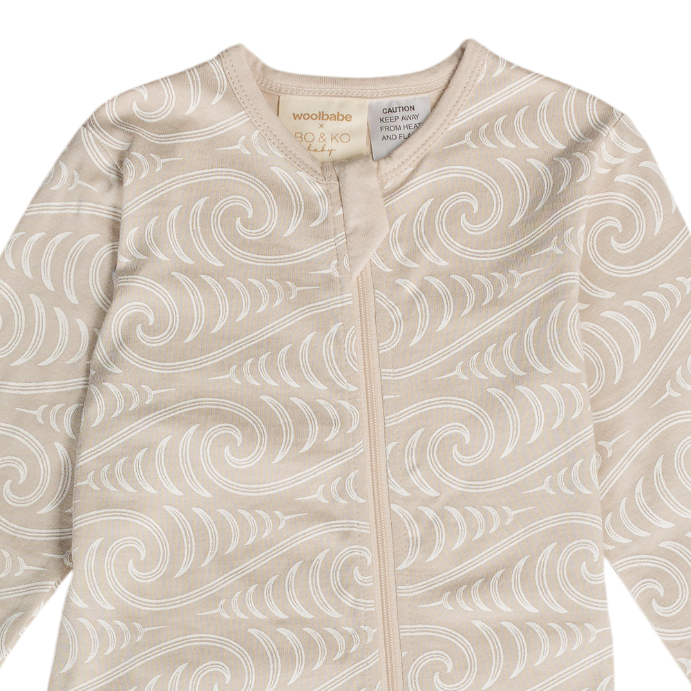 Woolbabe X BO & KO Collab Pyjama Suit