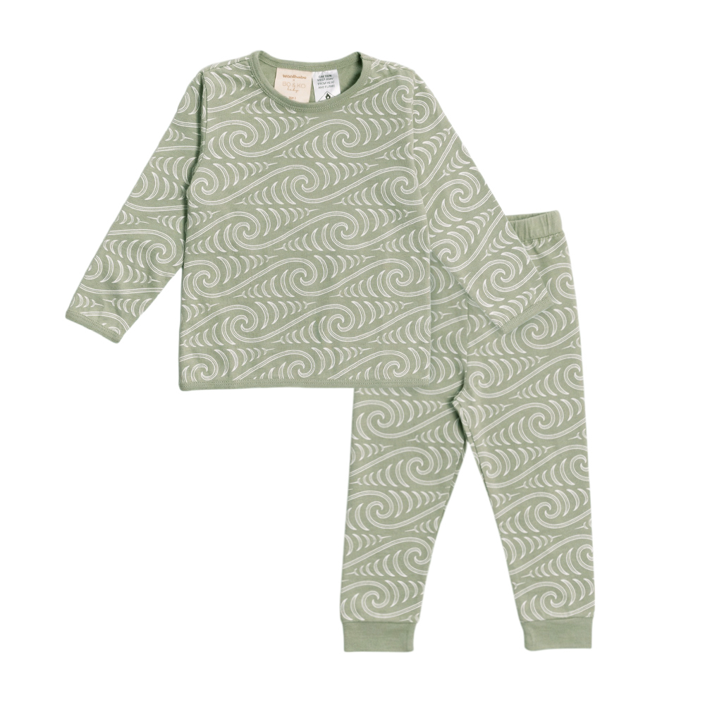 Woolbabe X BO & KO Collab Winter Pyjamas