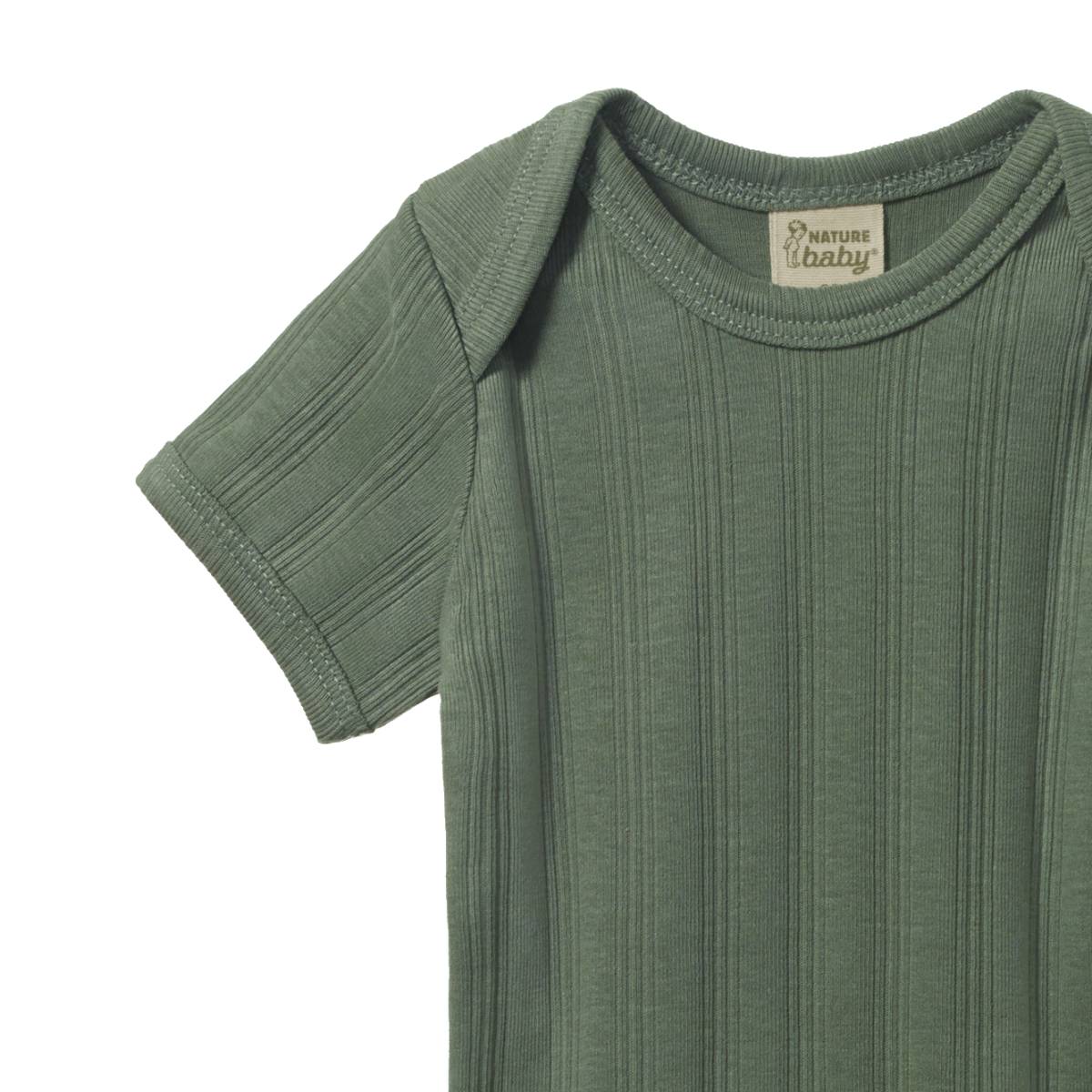 Nature Baby Organic Derby Short Sleeve Bodysuit 2pk