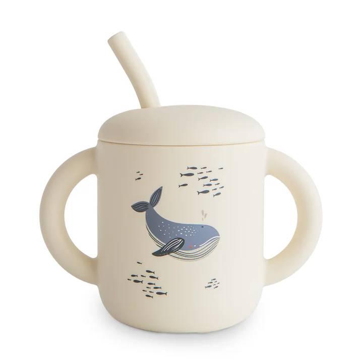 Mushie Silicone Training Cup & Straw
