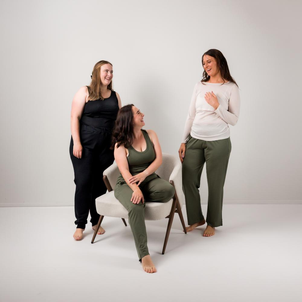 The Sleep Store All Seasons Merino/Tencel LS Breastfeeding Top