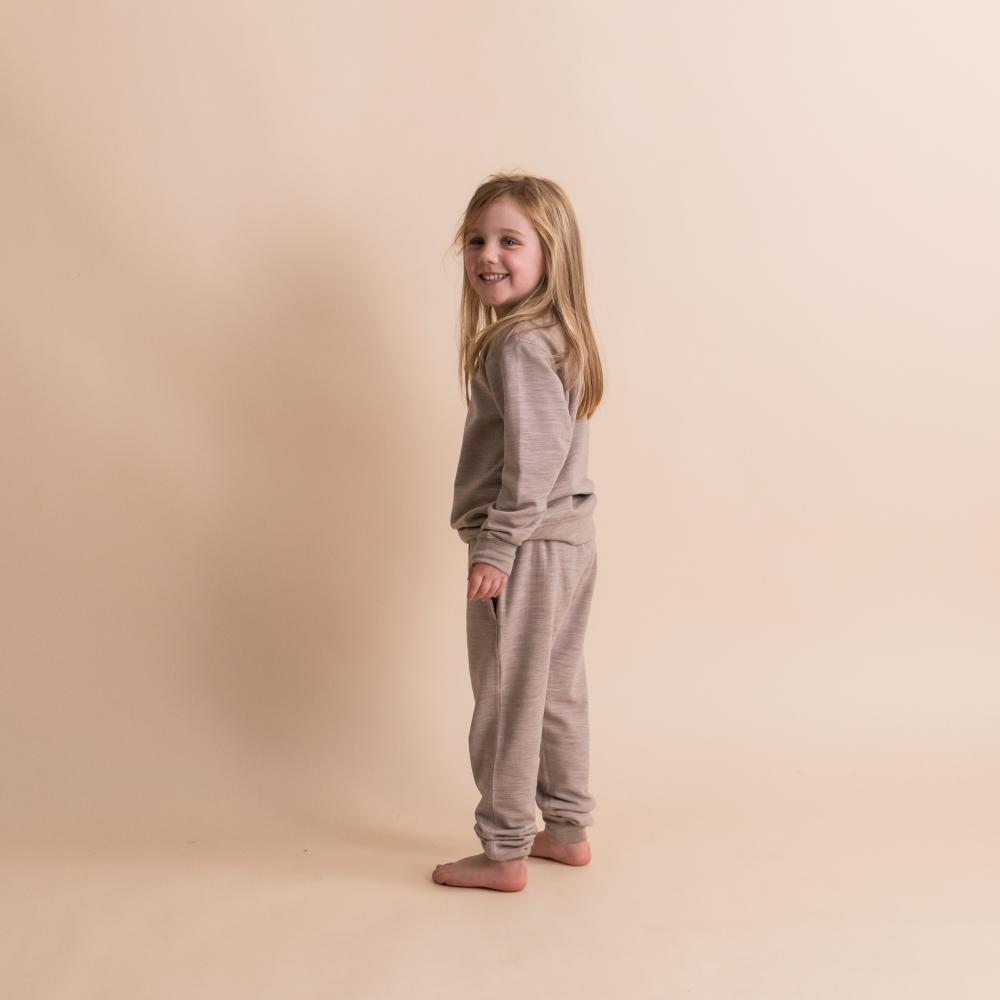 The Sleep Store Merino Tencel Fleece Crew Jumper - 2-10 years